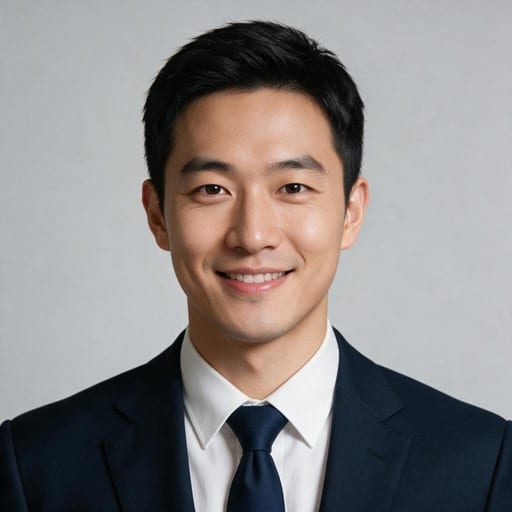 AI 生成的证件照示例